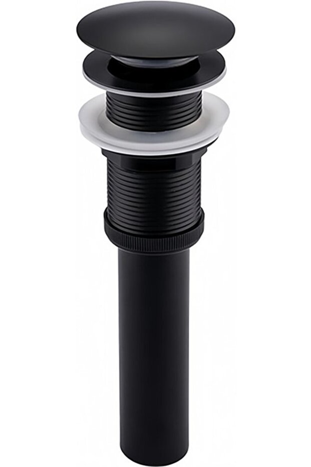Stainless Steel Mushroom-Shaped Drain Plug - Black - Sink Spring Plug