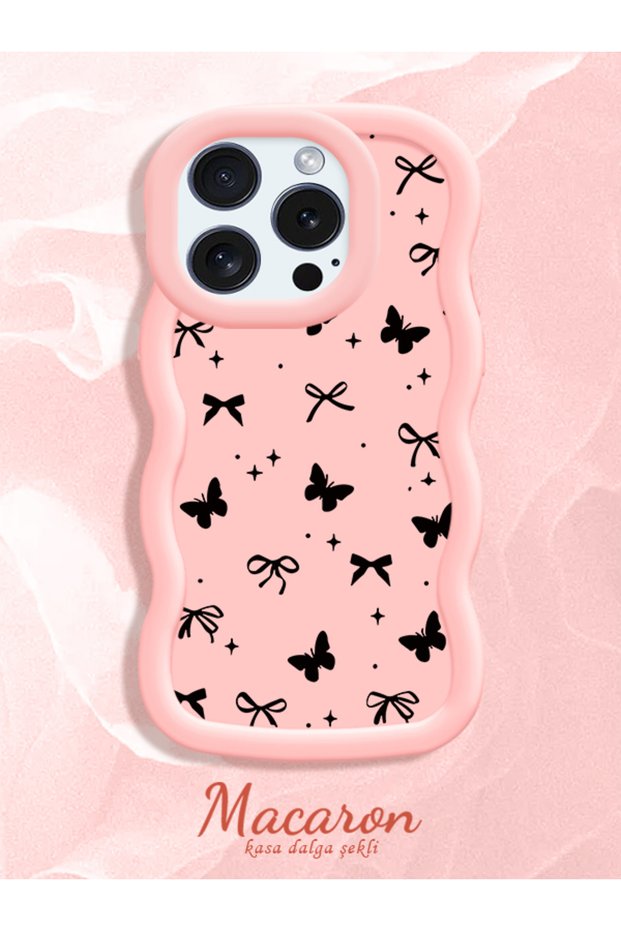 iPhone 12/12 Pro Compatible Thin Butterfly Bow Printed Soft Structure Daily Use Phone Case