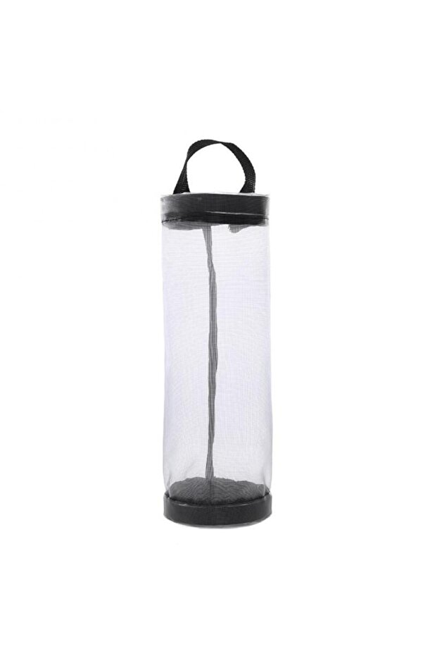 1 gray Home Grocery Bag Holder Wall Mount Plastic Bag Holder Dispenser Hanging Storage Trash Garbage