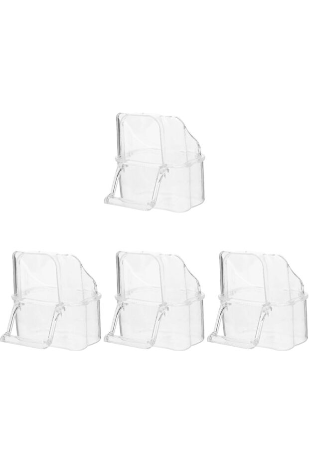 transparent external birdcage feeder trays