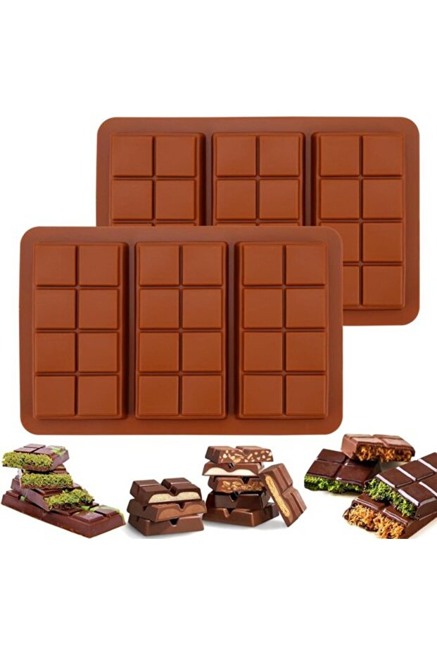 This 2-piece deep chocolate mold set features a non-stick coating and is made of BPA-free silicone, suitable for making candies and jellies.