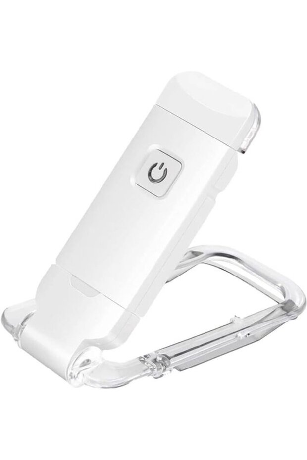 Reading Lamp for Book - Magnifying Lamp for Bed - Lamp with Clip - White