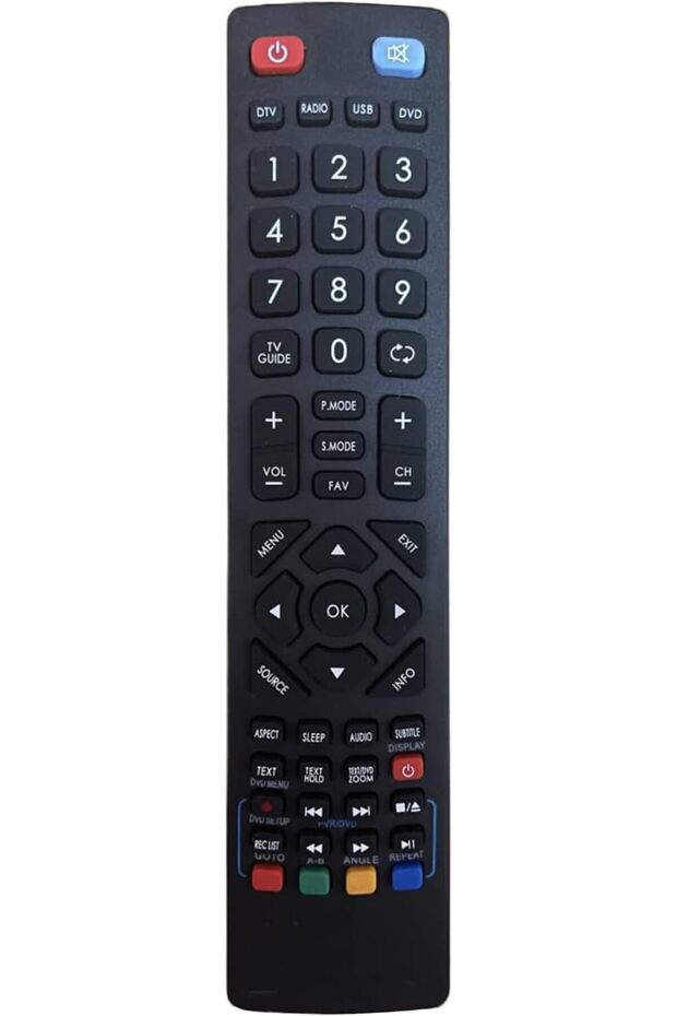 Universal version for Technika/Blaupunkt TV remotes, also compatible with Technika TV remotes, pre-programmed.