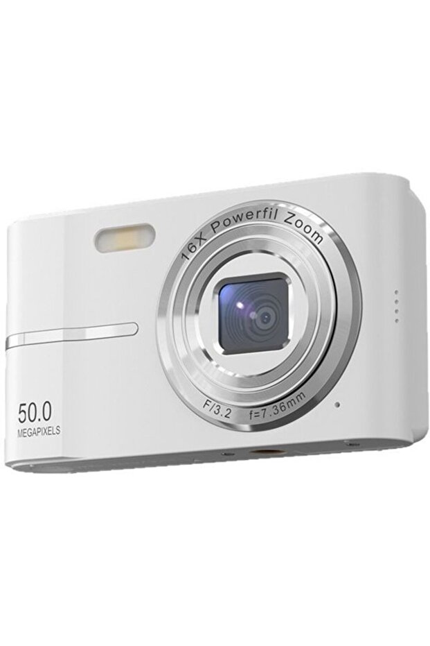 Silver 1080P High-Definition digital camera, 44 million photos, 16x digital zoom camera, non-vibration-resistant home camera