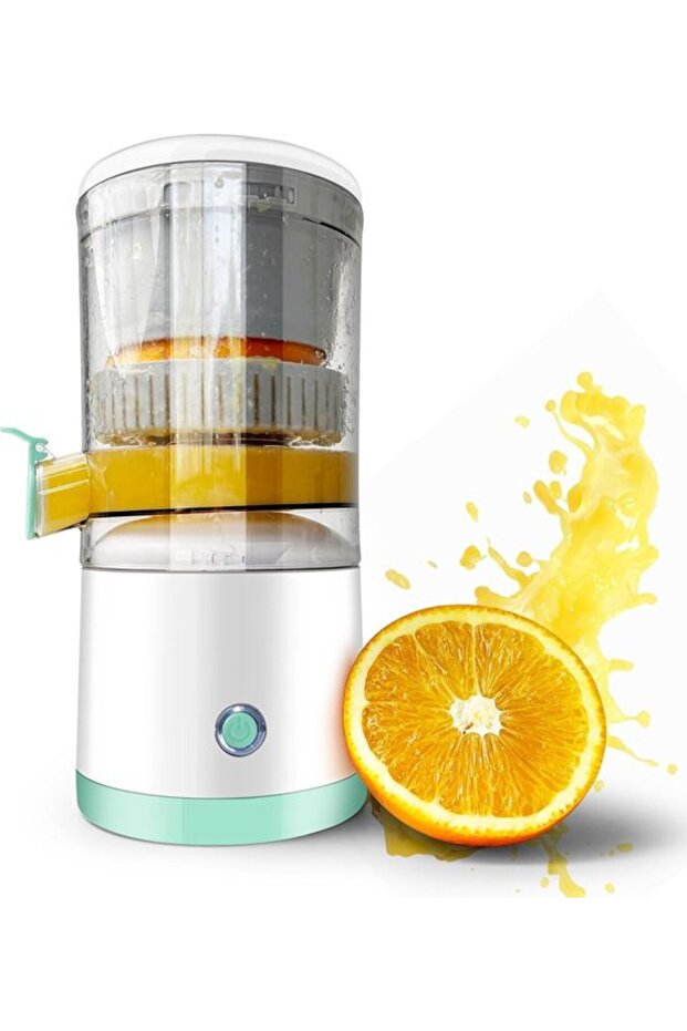 Electric mini juicer - USB rechargeable, portable juicer for citrus and apples, safe automatic press for restaurant and home use