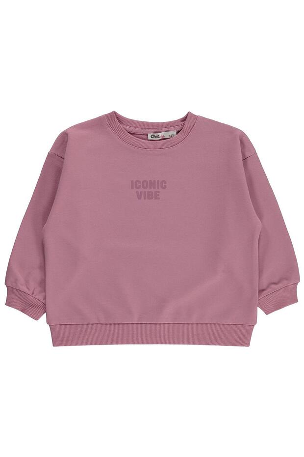 Basic Sweatshirt for Ages 2-5 - Pink