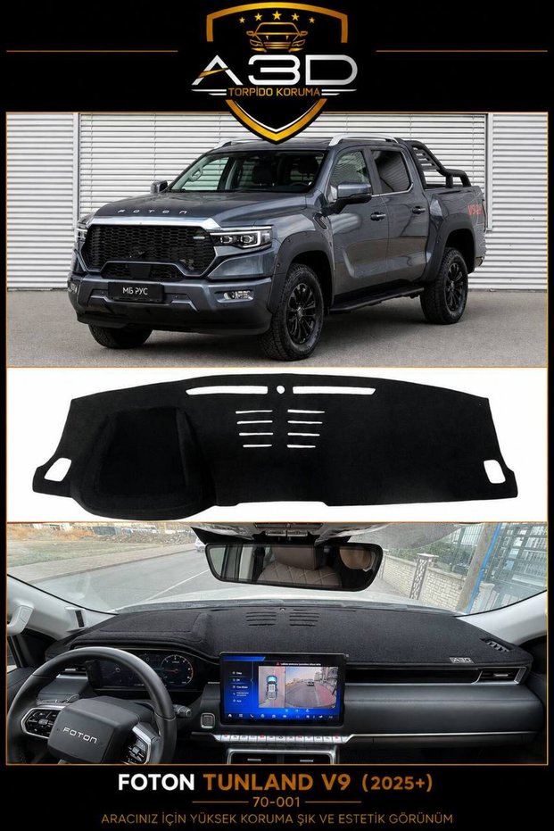 Foton Tunland V9 (2025+) Dashboard Protection Cover Towel Cover Carpet Protector Front Accessory