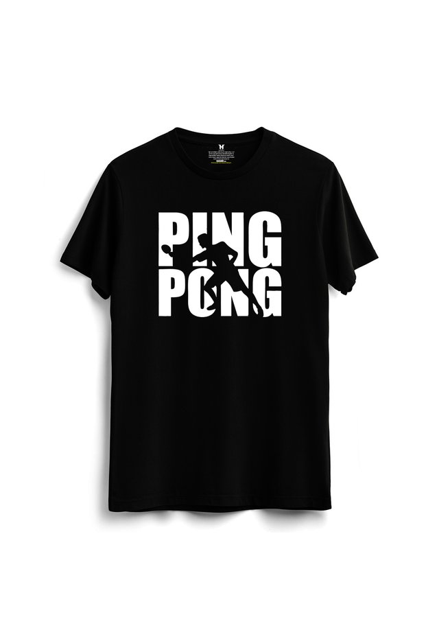 Cotton Table Tennis Printed T-Shirt Table Tennis Training Sports