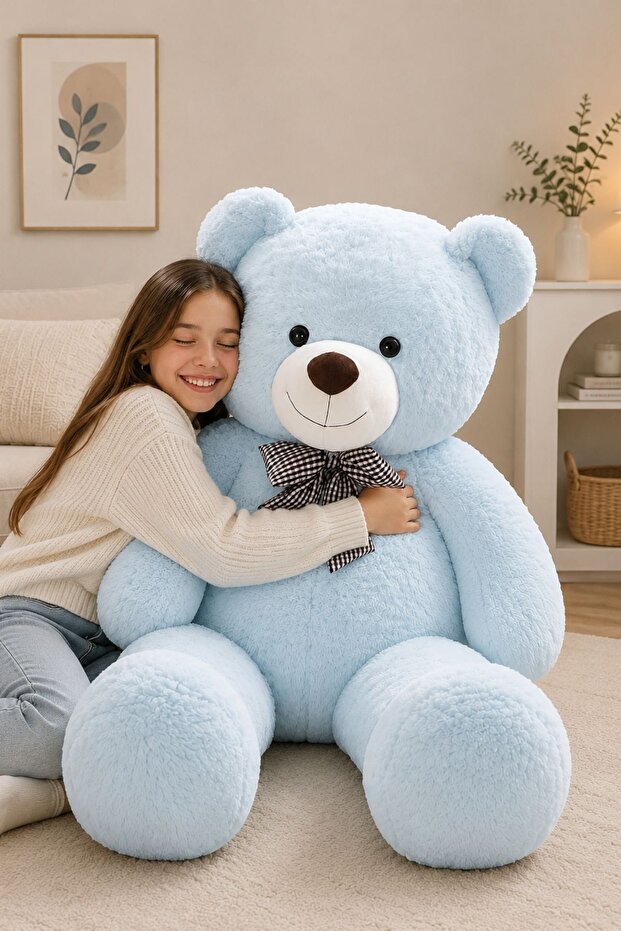 130 cm Premium Plush Bear with Bow Tie – 100% Domestic Production Gift Teddy Bear