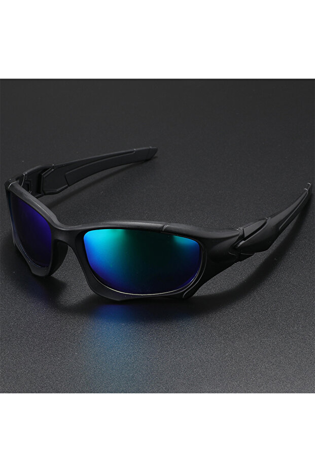 A4 New Outdoor Sports Polarized Sunglasses Men Curve Cutting Frame Stress-Resistant Lens Shield Sun