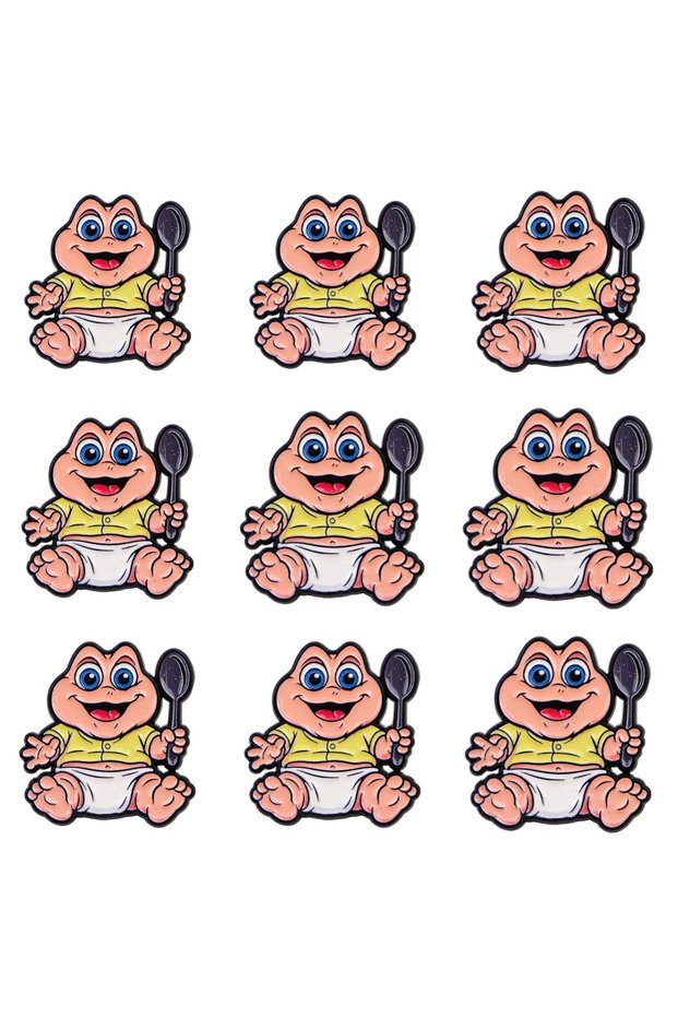 Bandai 9pcs 9pcs Cute Baby Enamel Pin Cartoon Brooch For Coat Movie Brooches Collar Lapel Pins Metal