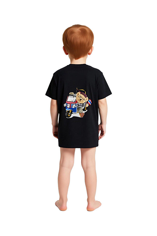 Hello Taxi, Thousand Cute Graphic Printed Children's T-Shirt