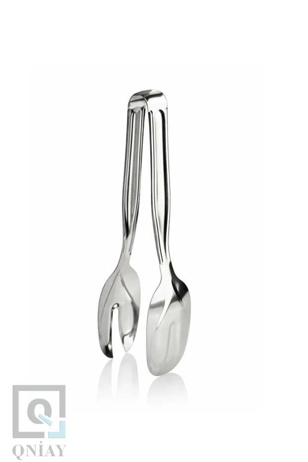 New Stainless Steel Luxury Salad Tongs Durable Metal Serving Tongs Professional Presentation & Daily Use