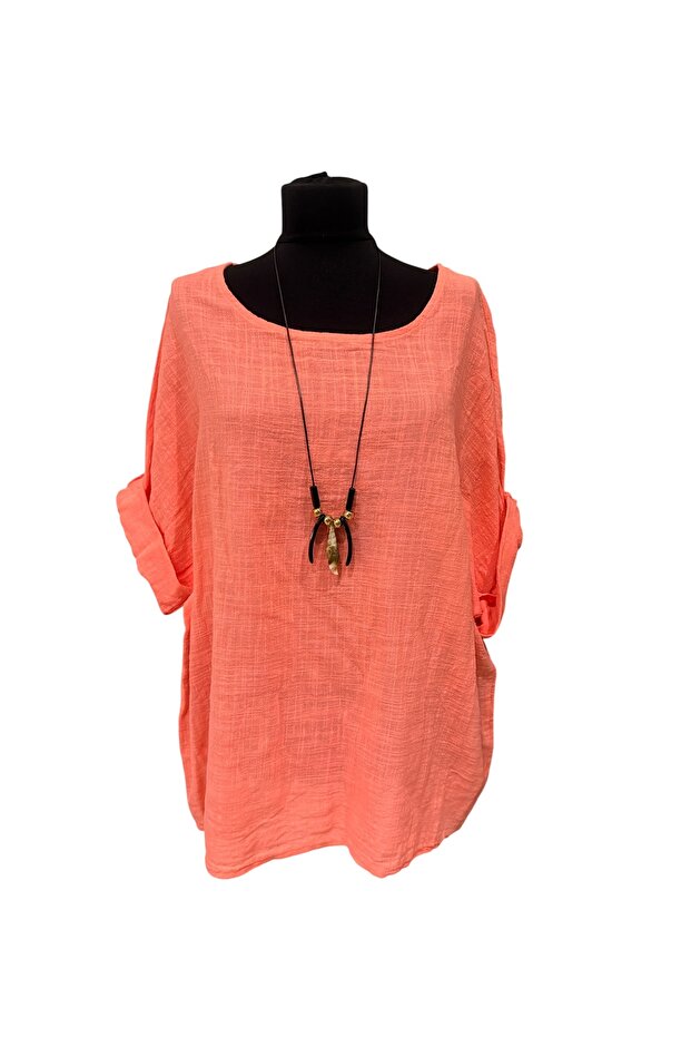 Italian Cotton Blouse with Collar