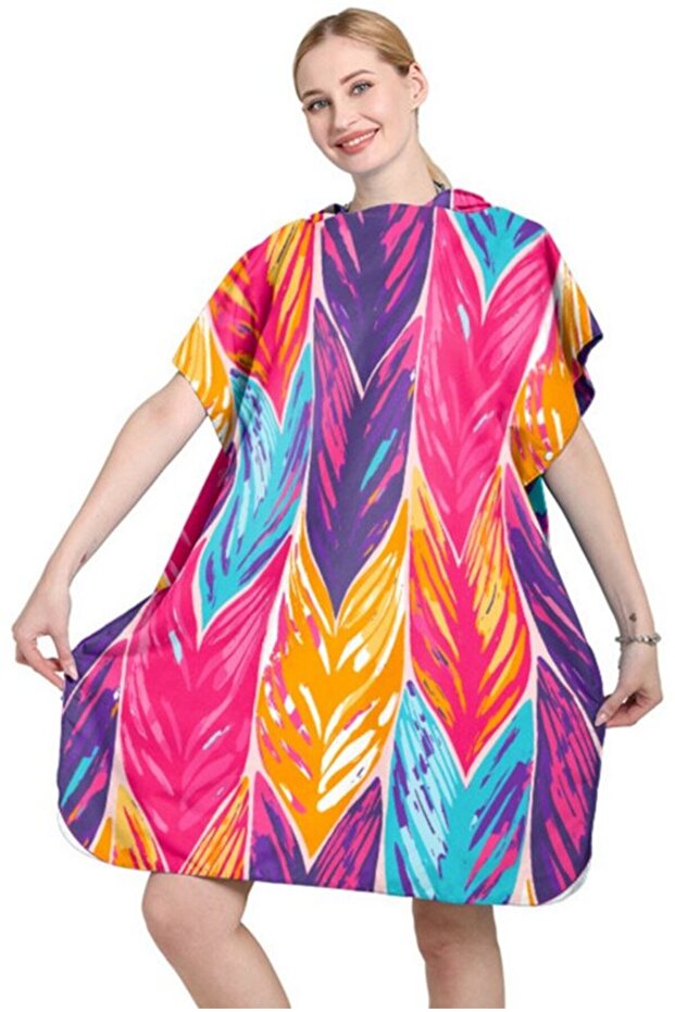 Quick-dry poncho microfiber.