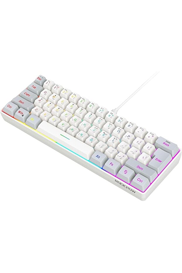 60% Mini Wired Gaming Keyboard Rgb Backlit Ultra-Compact Waterproof Membrane Keyboard for Pc Computer