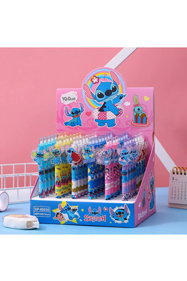 Cartoon Gel Pen 0.5mm Black Ink – Retractable Cute Writing Pen, 1 Piece Random Design for Kids & Students