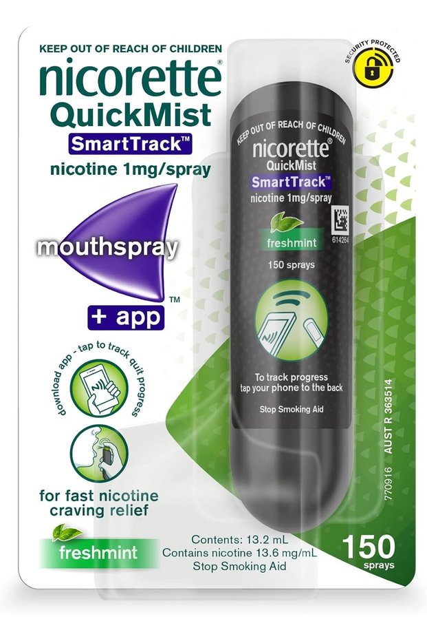 Nicorette QuickMist SmartTrack Mouth Spray Freshmint 150 Pack