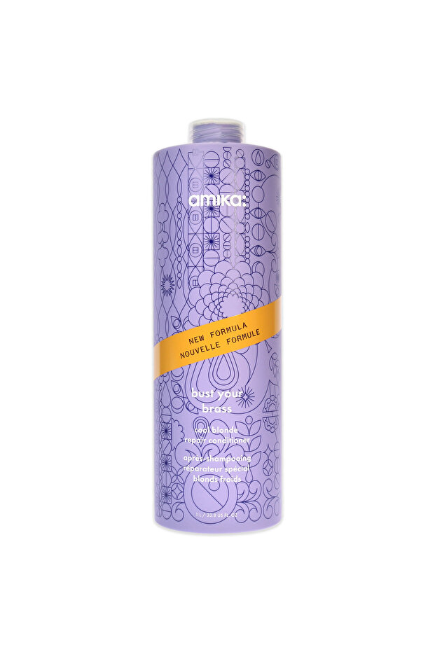 Bust Your Brass Cool Blonde Conditioner by Amika for Unisex - 33.8 oz Conditioner