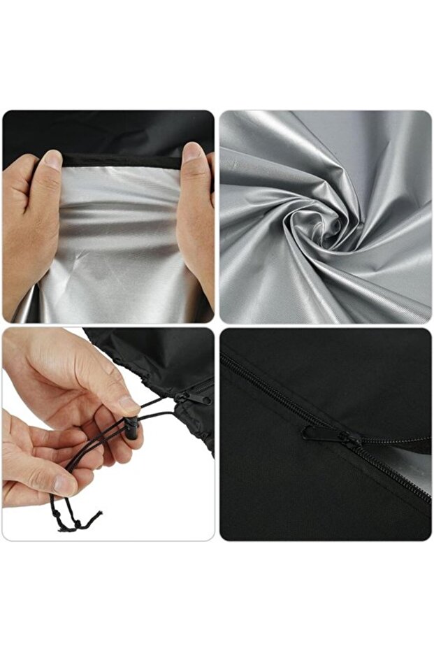 Patio Heater Cover - Outdoor Includes Storage Bag Zipper and Drawstring UV Protective Tear-resistant Windproof Waterproof 226 x 85 48 cm