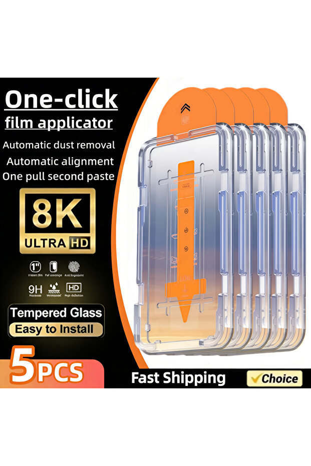 iPhone 16 Plus High Definition 5 Pieces 5PCS Easy Install High Definition Screen Protector For iPhon