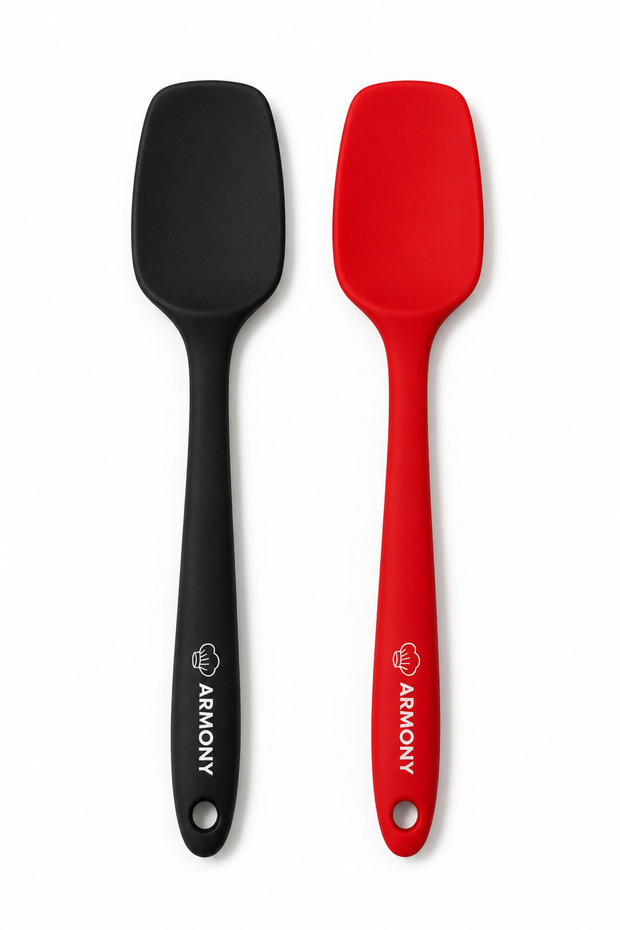 2-Piece Spoon Spatula | Heat Resistant Fireproof Non-Stick 28 cm