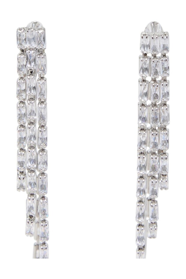 Women Fringe Swing Crystal Earrings