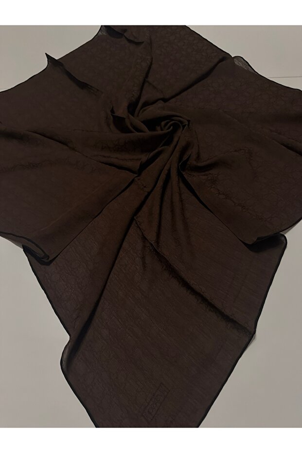 Four Seasons Monogram Scarf Brown
