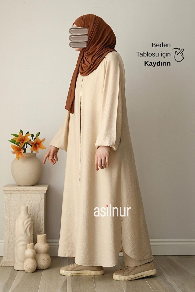 Aksa Umre Double Set Beige
