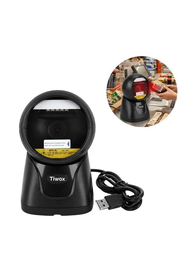 Vs-240 2D Qr Code Wired USB Desktop Barcode Scanner