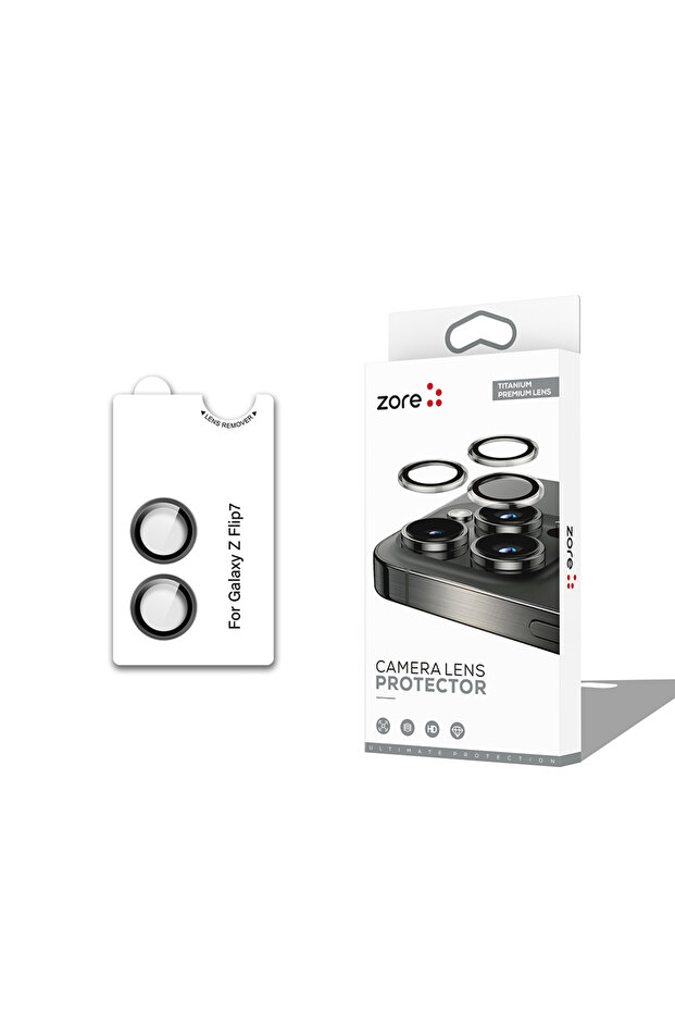 Galaxy Z Flip 7 Camera Lens Protector Sapphire Non-Distorting Image Quality Anti-Glare Premium