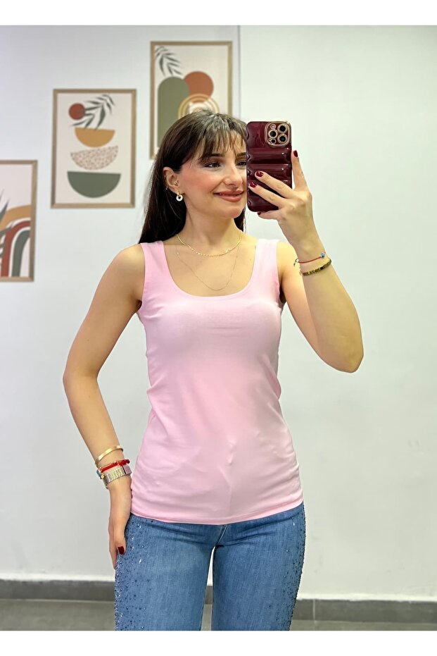 Thick Strapped Cotton Fabric Undershirt