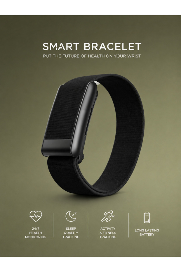 Smart Bracelet Fitness Tracker – Health & Activity Monitoring Wearable watch