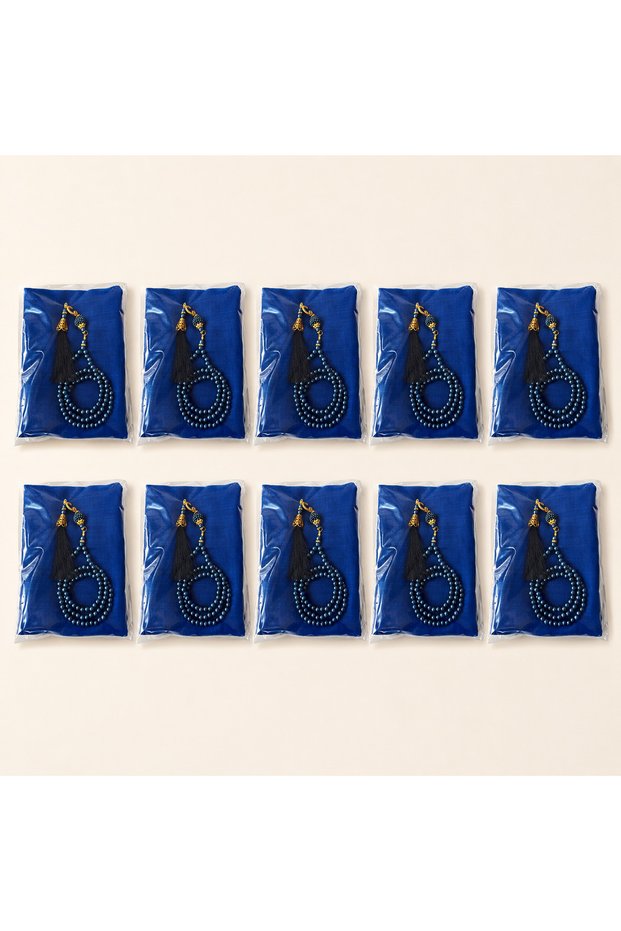 10-Piece Sets and 5-Piece Sets for Distribution for Mawlid, Including 10-Piece Sets of Esarp and 99-Piece Sets of Glass Pearl Prayer Beads.