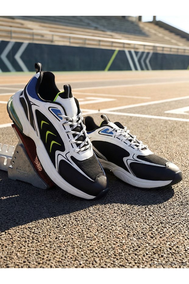 Triwex Black Lace-Up Boys' Sports Shoes