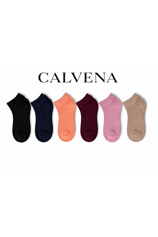 Women's Cotton 6 Pairs Pastel Color Mixed Socks