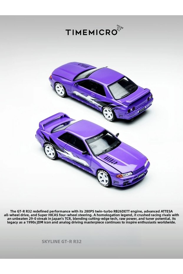 Time Micro 1:64 Nissan Skyline Gt-R R32 Los Santos Drift