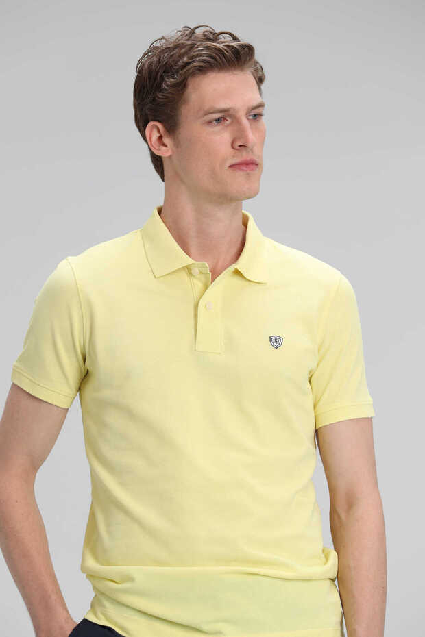 Laon Spor Polo Erkek Tişört Sarı - 3