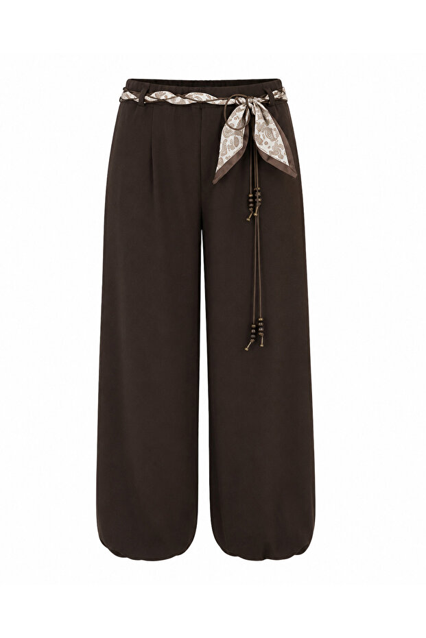 Elastic Cuffed Baggy Pants