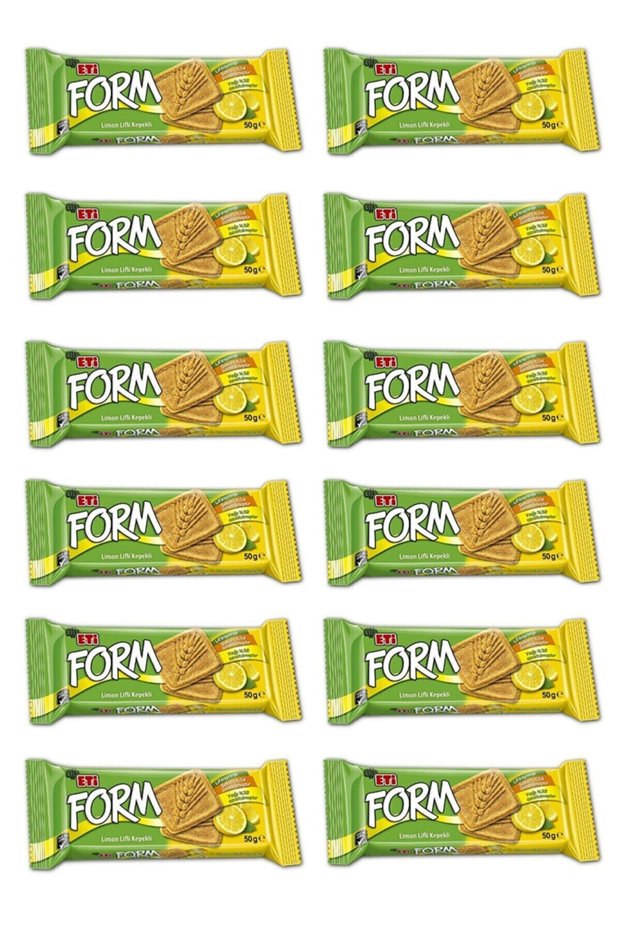 Lemon Shaped Fiber Bran Biscuits - 50g X 12 Pieces