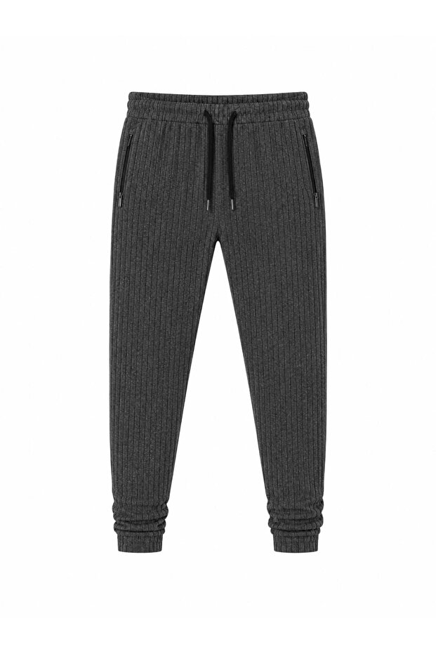 Men's Jogger Striped Rubber Legs Cordon Tracksuit