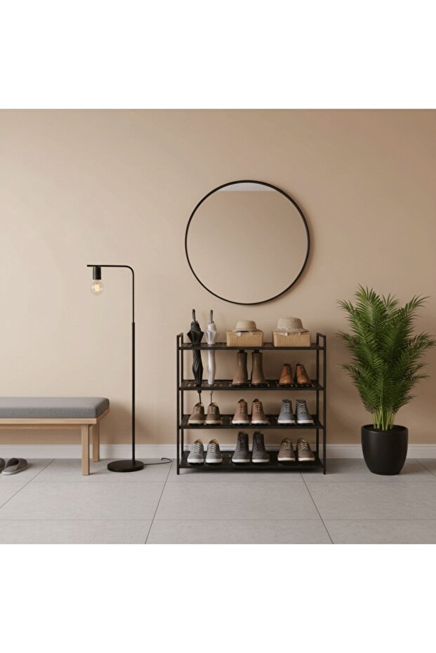 4-shelf shoe cabinet - 1