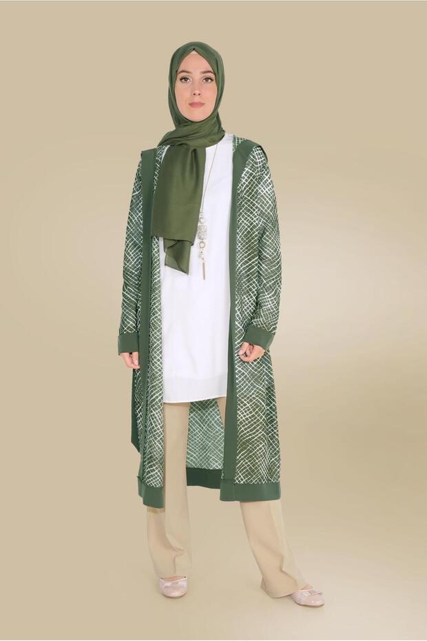 Hooded Belden Birded Tunic 40719