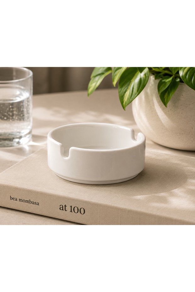 Bonna Banquet Ashtray 10 cm 24 Pieces Porcelain Ashtray Set Bnc01Kl