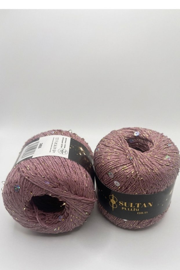 Sultan Beaded String Series Pullim and Pearl Series Bandana Beanie Blouse String 1 Piece 50 Grams 100 Meters (Color: 2406 Powder)