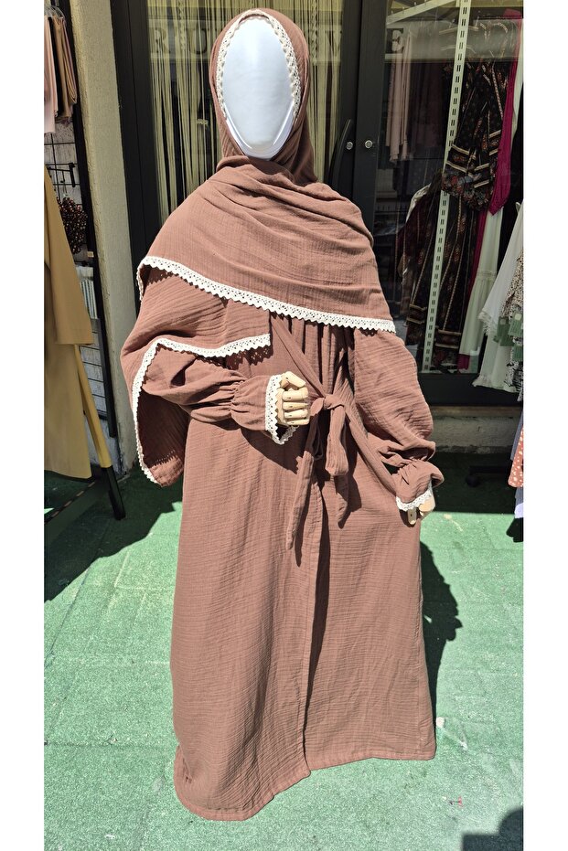 Muslin Prayer Dress and Headscarf