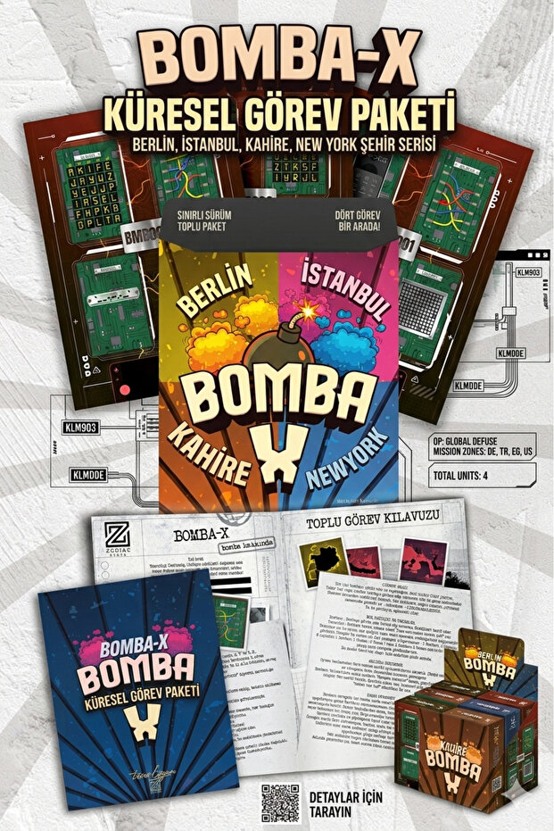 Bomba-X Global Task Package: City Series (Berlin, Istanbul, Cairo, New York)