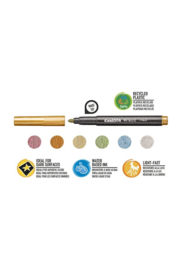 Maxi metalic 6/set - 2