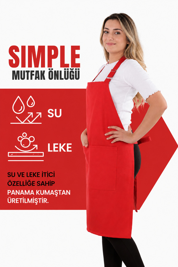 مريلة مطبخ بسيطة قابلة للتعديل - 2
