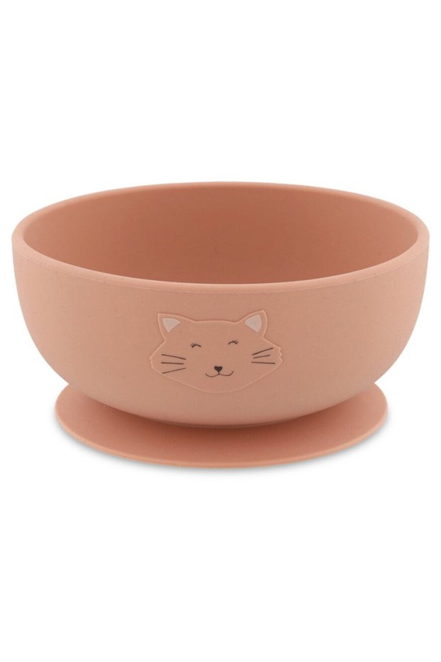 Silicone Bowl with Suction Mrs.Cat - Adhesive Silicone Bowl